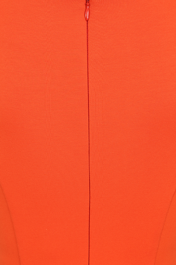 April Orange Wiggle Dress
